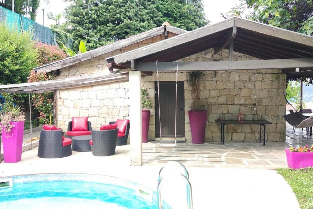 Pool House Au Coeur Du Geres A Rio Caldo Villa Exterior foto